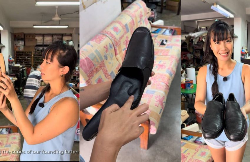 Hold Lee Kuan Yew's shoes